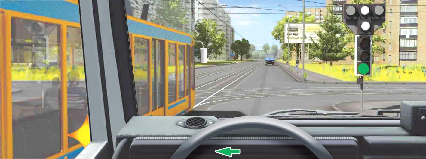 Билет №6, вопрос №13: Вы намерены повернуть налево. Ваши действия?