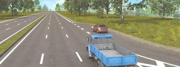 Билет №10, вопрос №9: Водитель грузового автомобиля в данной ситуации: