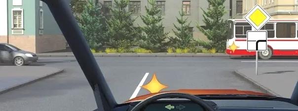 Билет №23, вопрос №15: Кому Вы обязаны уступить дорогу при повороте налево?