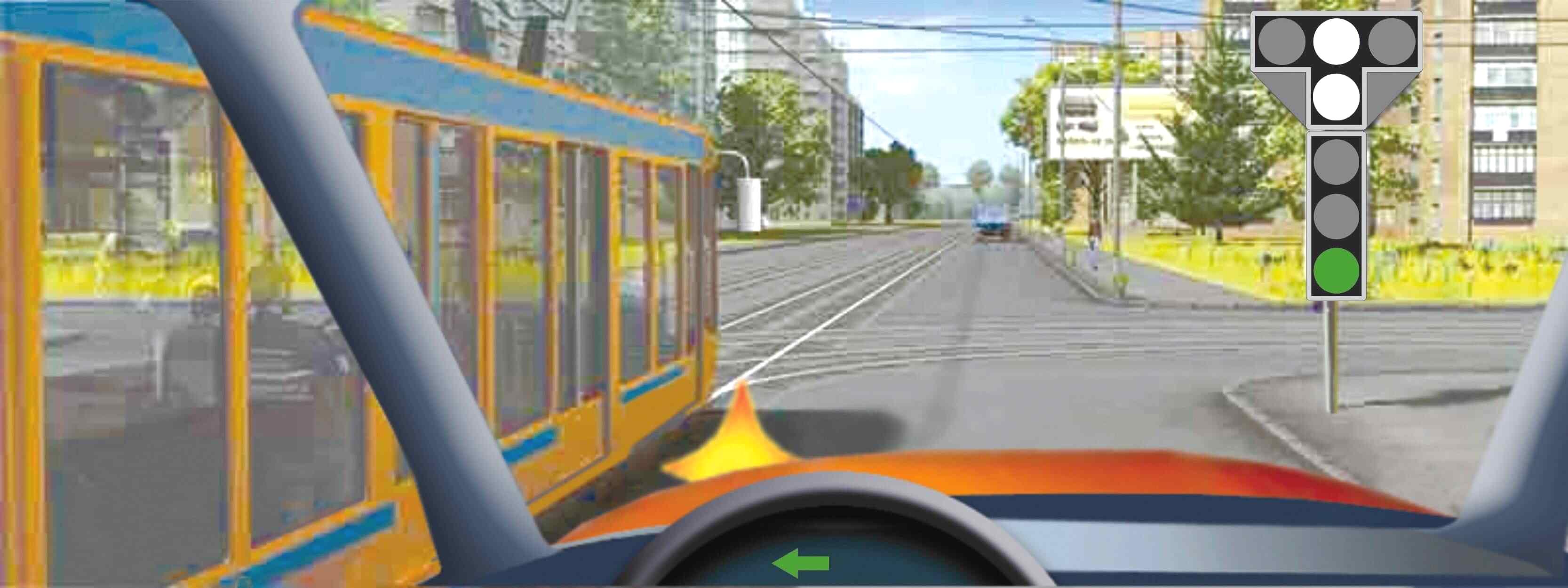 Билет №6, вопрос №13: Вы намерены повернуть налево. Ваши действия?