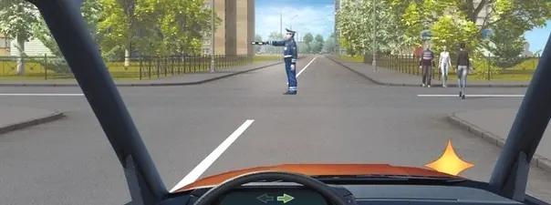 Билет №23, вопрос №13: Как следует поступить в этой ситуации, если Вам необходимо повернуть направо?