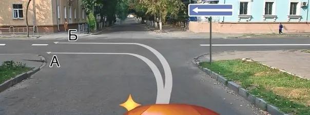 Билет №14, вопрос №8: По какой траектории Вам разрешается выполнить поворот налево?