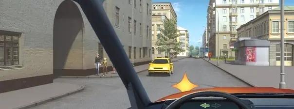 Билет №35, вопрос №8: Кому Вы должны уступить дорогу при повороте во двор?