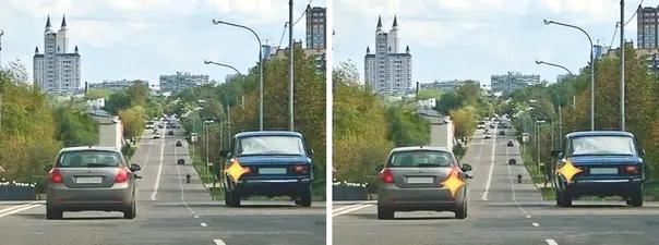 Билет №37, вопрос №8: Ситуация, в которой водитель транспортного средства, движущегося по правой полосе, обязан уступить дорогу при перестроении, показана: