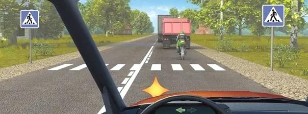 Билет №13, вопрос №11: Сколько транспортных средств Вам можно обогнать одновременно после проезда пешеходного перехода?