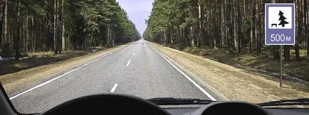 Билет №17, вопрос №12: В каком месте на данном участке дороги Вам разрешено поставить автомобиль на длительную стоянку?