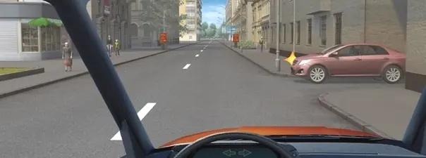 Билет №21, вопрос №12: В каком месте Вам следует поставить автомобиль на стоянку с правой стороны дороги?