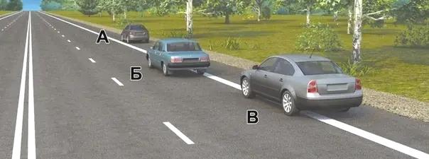 Билет №26, вопрос №12: Водители каких автомобилей нарушили правила остановки?