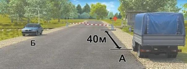 Билет №29, вопрос №12: Кто из водителей нарушил правила остановки?