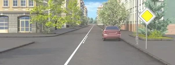 Билет №40, вопрос №12: Нарушил ли водитель автомобиля правила остановки?