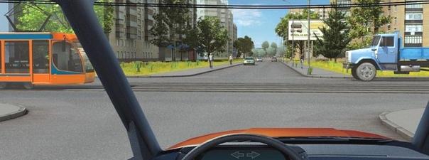 Билет №10, вопрос №14: Вы намерены проехать перекрёсток в прямом направлении. Кому Вы обязаны уступить дорогу?