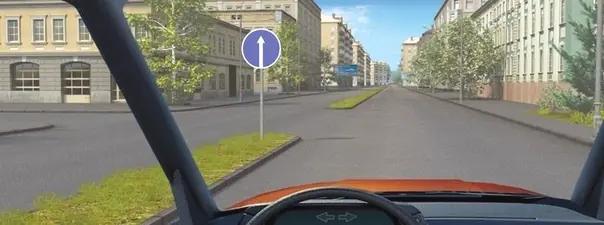 Билет №40, вопрос №2: Вам разрешено продолжить движение на перекрёстке?