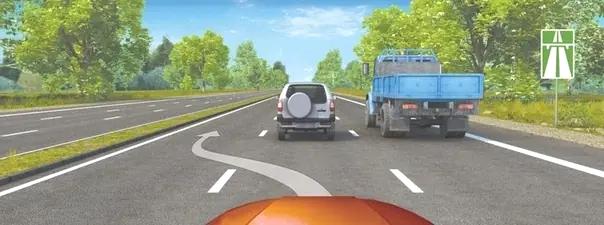Билет №29, вопрос №16: Можно ли Вам, управляя грузовым автомобилем, осуществить опережение в данной ситуации?