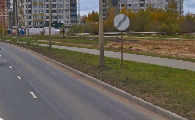 Пример установленного знака 3.31